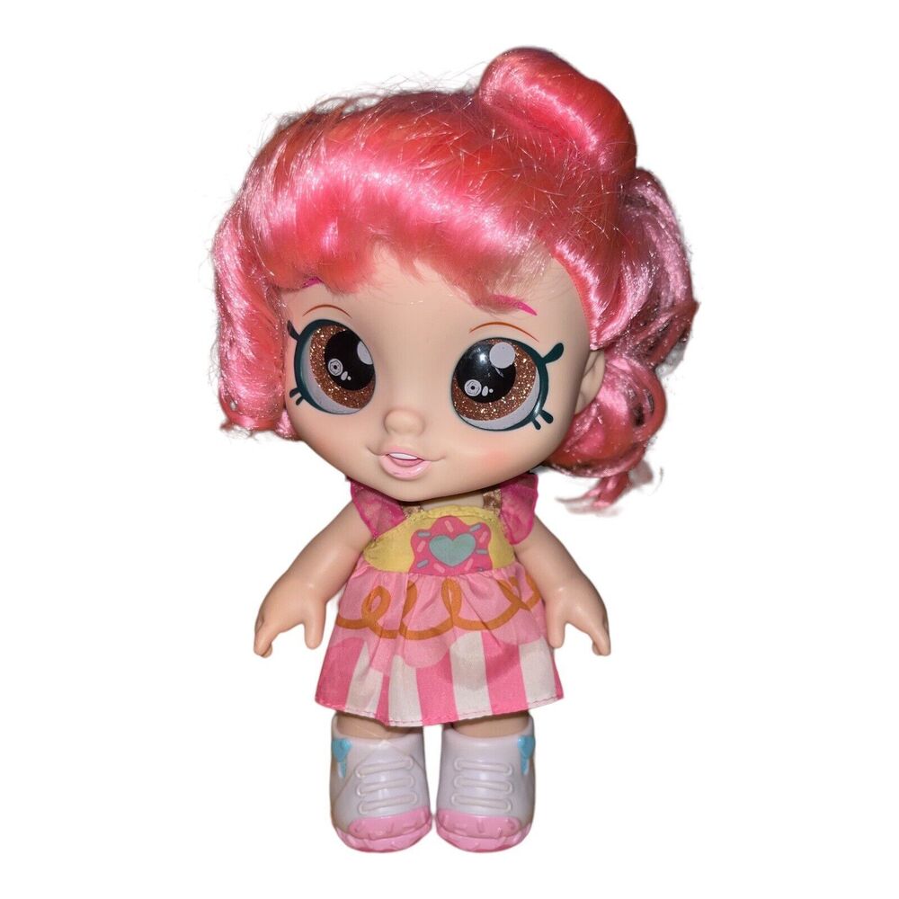 Kindi Kids  Pink Donatina 10” Doll Glitter Eyes by Moose Shopkins